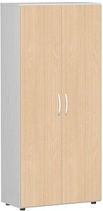 geramöbel Aktenschrank Flex, S-385100-BL lichtgrau, buche 4 Fachböden 80,0 x 42,0 x 180,8 cm