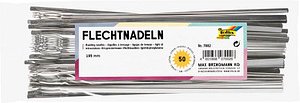 folia Bastelwerkzeug mattsilber Flechtnadel 50 St.
