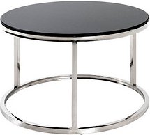 HAKU Möbel Beistelltisch Glas schwarz , 1 St.