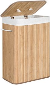 SONGMICS Wäschesammler bambus