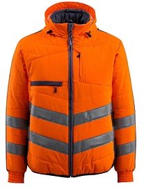 MASCOT® unisex Warnjacke Dartford orange, schwarzblau Größe 2XL