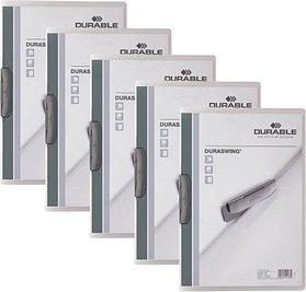 5 DURABLE Klemmhefter DURASWING graphit
