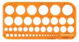 STANDARDGRAPH Zeichenschablone orange