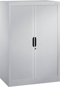 CP Omnispace Rollladenschrank silber 2 Fachböden 80,0 x 42,0 x 123,0 cm