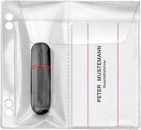 VELOFLEX 2er USB-Stick-Hüllen abheftbar transparent, 10 St.