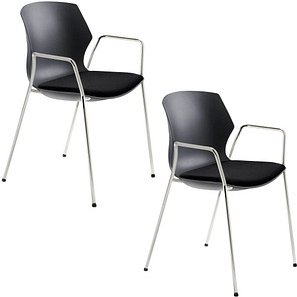 Mayer Schalenstühle myPRIMO 2511 01 01 A 26 397 schwarz Stoff, 2 St.