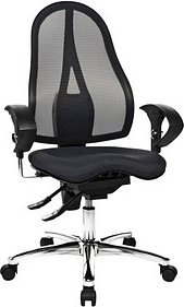 Topstar Bürostuhl Sitness® 15, ST19UG20 Stoff schwarz, Gestell chrom