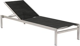 BEST Sonnenliege Marbella schwarz Stahl