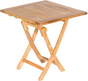 Thumbnail - Sunny Smart® Gartentisch Perth teakfarben rechteckig 80,0 x 80,0 x 75,0 cm