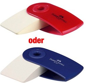 FABER-CASTELL Radiergummi SLEEVE-MINI weiß, 1 St.