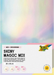 folia Bastelset Shiny Magic Mix irisierend 12 Blatt