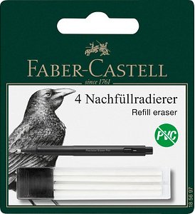 FABER-CASTELL Radiergummis Precision Eraser Pen Ersatz weiß, 1 St.