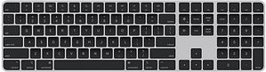 Apple Magic Keyboard (2024) mit Ziffernblock und Touch ID Tastatur kabellos schwarz, silber