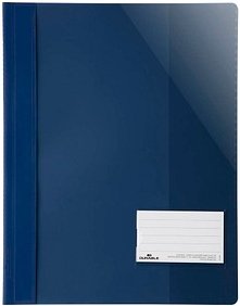 DURABLE Schnellhefter Kunststoff dunkelblau DIN A4 überbreit, 25 St.