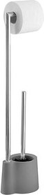 Thumbnail - WENKO WC-Garnitur Avola grau, silber Metall, 1 St.