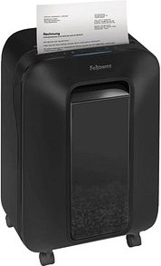 AKTION: Fellowes Powershred LX200 Aktenvernichter mit Partikelschnitt P-4, 4 x 12 mm, bis 12 Blatt, schwarz mit 30 Euro ...