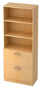 HAMMERBACHER Regalschrank 7300 CE, V7300/3/3/CE ahorn 80,0 x 42,0 x 200,4 cm, 1 St.