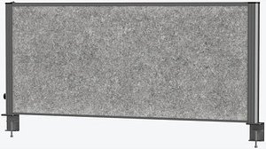 MAUL Akustik-Tischtrennwand MAULconnecto Uplight 9761289, dunkelgrau 120,0 x 51,5 cm, 1 St.