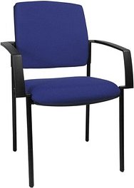 2 Topstar Besucherstühle BtoB 10 BB100A G26 blau Stoff