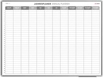 Thumbnail - ALLboards Jahresplaner, Monatseinteilung 120,0 x 90,0 cm