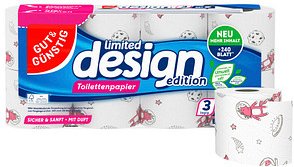 Thumbnail - GUT&GÜNSTIG Toilettenpapier limited design 3-lagig, 8 Rollen