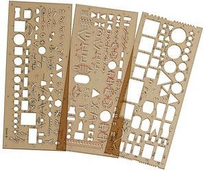 Thumbnail - KOH-I-NOOR Zeichenschablonen-Set Elektro transparent