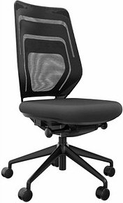 fm Bürostuhl Asiento, 4260761570242 Stoff schwarz, Gestell schwarz