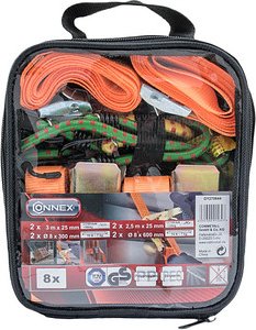 CONNEX Zurr- & Spanngurte-Set 8-teilig