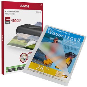 hama Laminierfolien glänzend für A4 80 micron, 100 St.