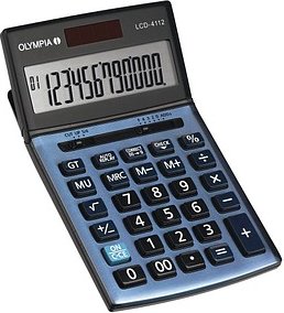 Thumbnail - OLYMPIA LCD-4112 Tischrechner stahlblau/schwarz