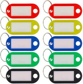WESTCOTT Schlüsselanhänger farbsortiert, 10 St.