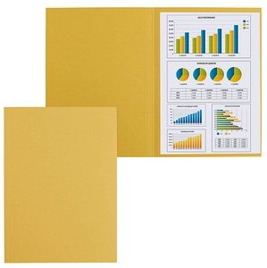 FALKEN Aktendeckel DIN A4 gelb, 100 St.