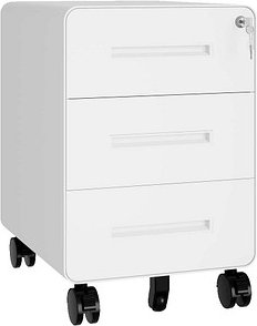 BISLEY EasyRoll Rollcontainer verkehrsweiß 3 Auszüge 40,0 x 50,0 x 50,0 cm