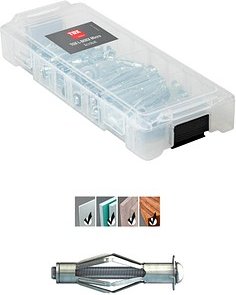 TOX L-BOXX Micro Acrobat 094901804 Hohlraumdübel-Sortiment, 34-teilig