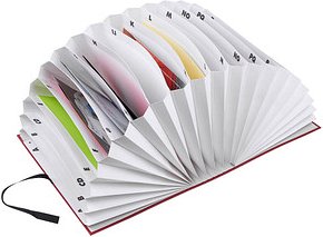 dots Vorordner A-Z rot