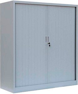 LÜLLMANN Schiebetürenschrank, 555140 lichtgrau 2 Fachböden 120,0 x 45,7 x 135,0 cm