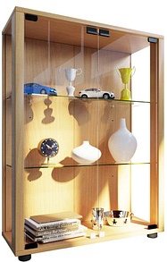 Thumbnail - VCM my home Sintalo Vitrine buche 2 Fachböden