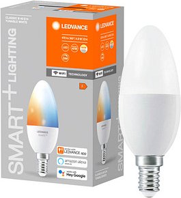LEDVANCE LED-Lampe SMART+ WiFi Candle 40 TW E14 4,9 W matt, 1 St.