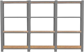 Simonrack Weitspannregal OFFICLICK 8425437127526 grau, braun 240,0 x 30,0 x 150,0 cm