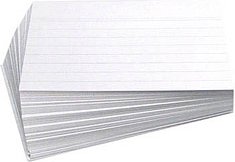 Karteikarten DIN A6 weiß liniert, 100 St.