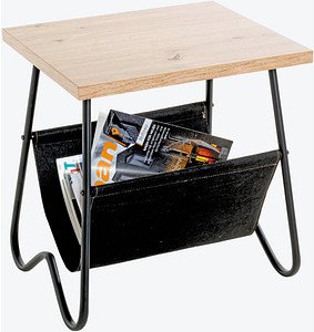 Thumbnail - HAKU Möbel Beistelltisch rechteckig MDF-Platte eiche 48,0 x 40,0 x 51,0 cm, 1 St.