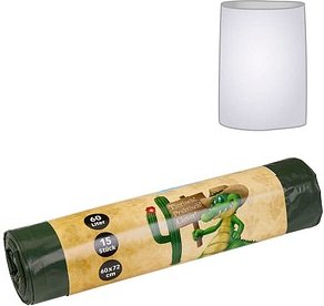 dundee Müllbeutel 60,0 l schwarz 30,0 µm, 15 St.