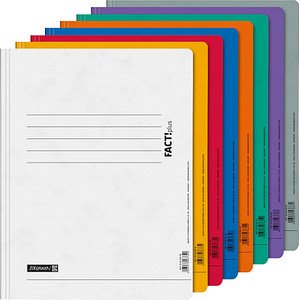 BRUNNEN Schnellhefter FACT!plus Karton farbsortiert DIN A4, 8 St.