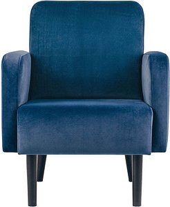 Thumbnail - meet powered by PAPERFLOW Sessel LISBOA blau schwarz Stoff, 1 St.