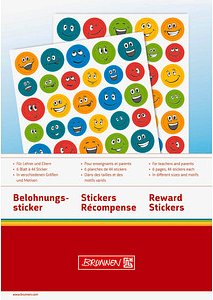 Thumbnail - BRUNNEN Aufkleber-Set Smiley, 264 Etiketten