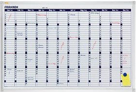 FRANKEN X-tra!Line Jahresplaner, Monatseinteilung 90,0 x 60,0 cm