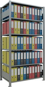 SCHULTE Schwerlastregal MULTIplus 150 17761 silber 100,0 x 60,0 x 200,0 cm