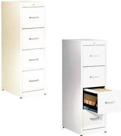 mauser client entry Hängeregistraturschrank reinweiß 4 Schubladen 43,4 x 60,0 x 135,0 cm, 1 St.