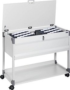 Thumbnail - DURABLE Hängemappenwagen abschließbar grau für bis zu 100 Hängemappen