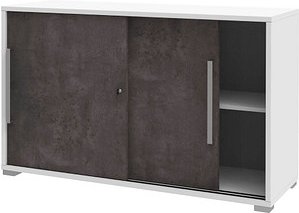 Thumbnail - röhr Schiebetürenschrank Imperia, 194-0A2-9010-65-F1 weiß, quarzit 2 Fachböden 120,0 x 40,0 x 74,5 cm
